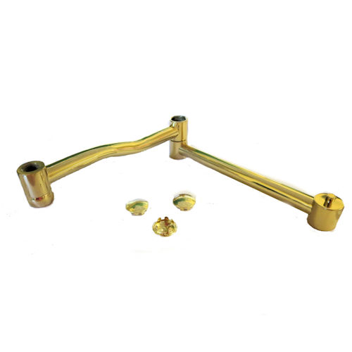 10" DOUBLE-JOINTED BRASS-PLATED SWING ARM 1/8 IPS