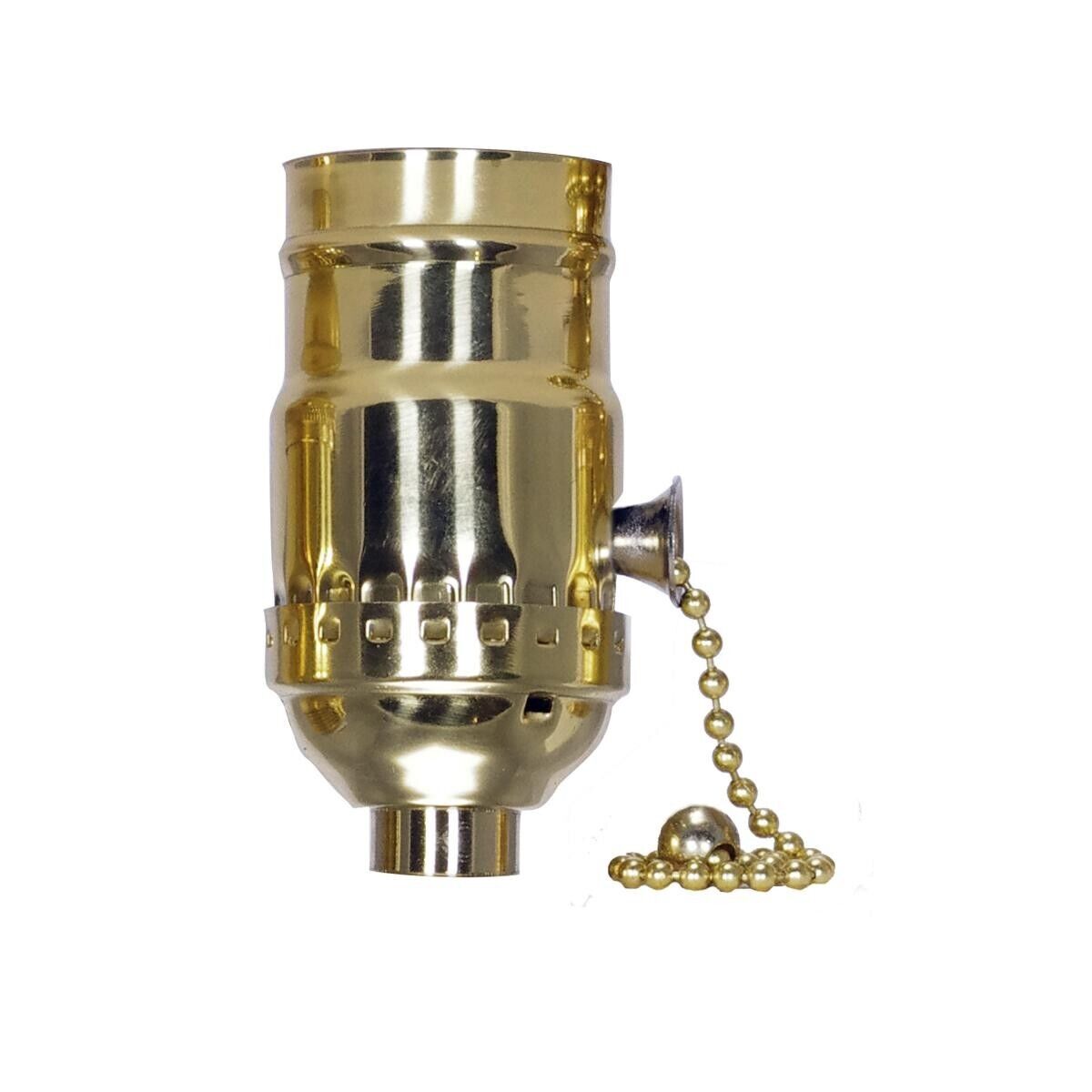 SOLID BRASS PULL-CHAIN SOCKET