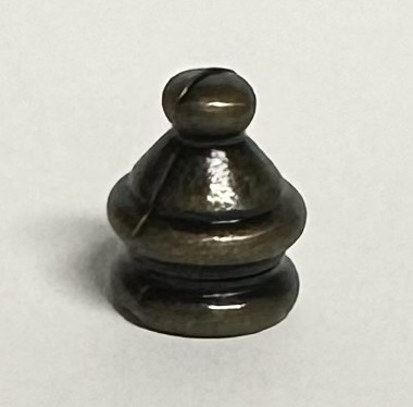PYRAMID KNOB ANTIQUE BRASS 5/8"ODx3/4"TA