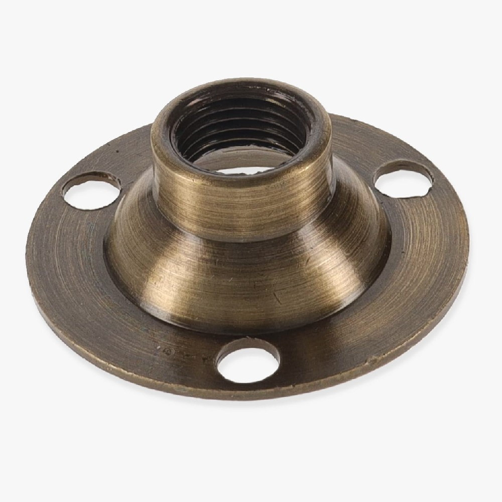ANTIQUE BRASS FLANGE 3/8" HOLE