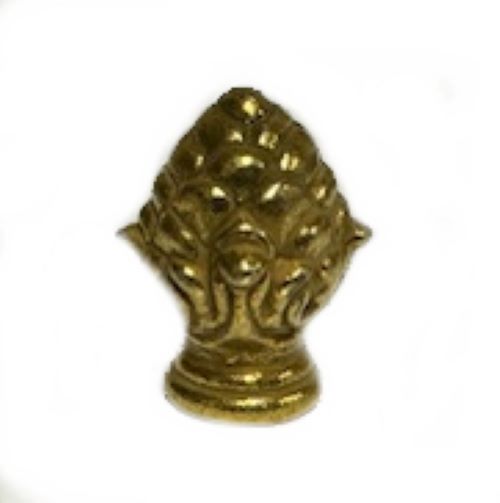 BRASS-PLATED PINEAPPLE FINIAL 1/8 IPS