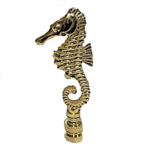 SEAHORSE BRASS-PLATED FINIAL