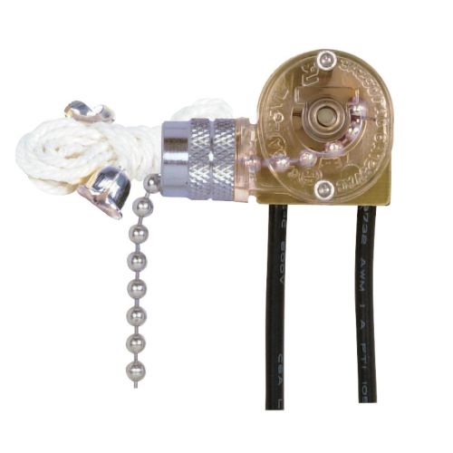 CANOPY NICKEL PULL-CHAIN SINGLE POLE SWITCH